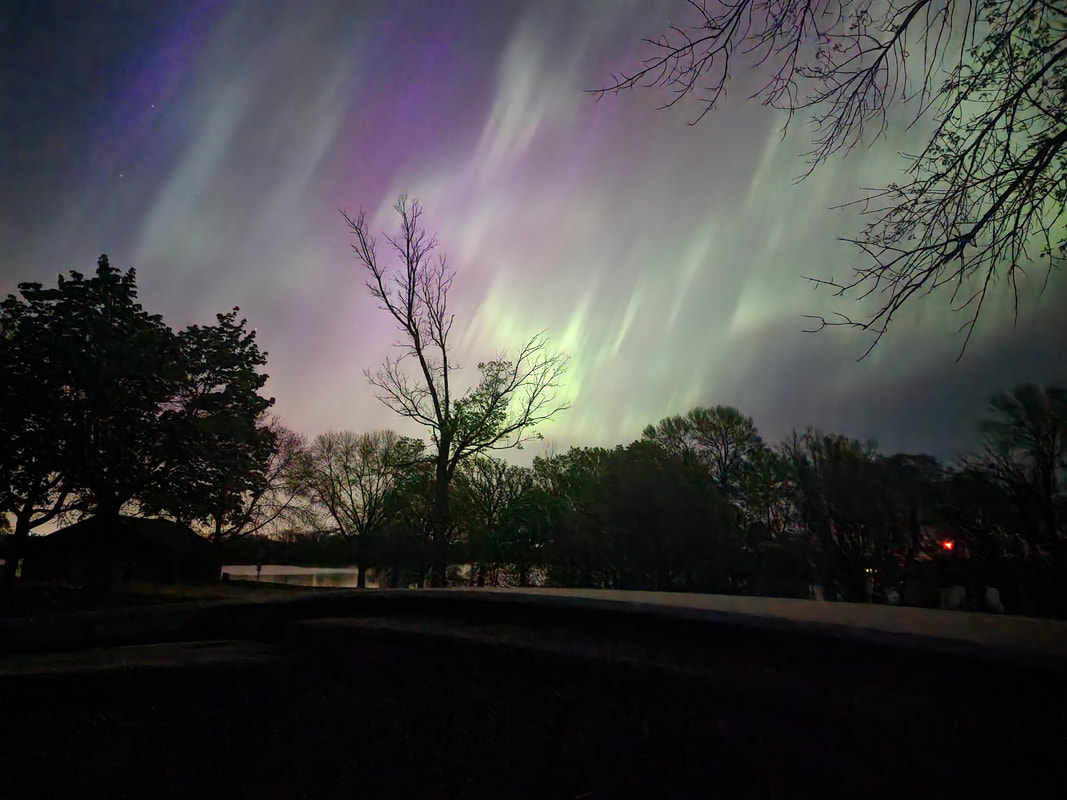 Captivating photo of the Northern Lights colorful display on May 10th 2024